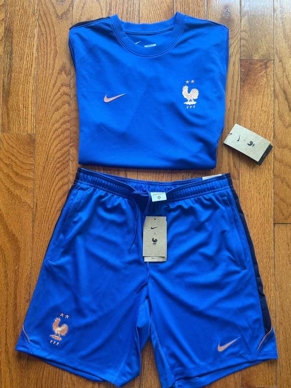 Nike France World Cup National Soccer Team “Strike” Jersey & Shorts - NEW W/ TAG